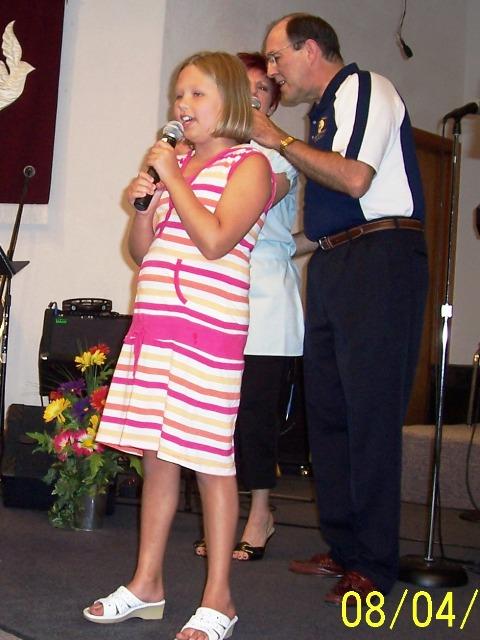 100_2897.JPG - Kaitlyn made her "southern gospel debut" singing "Nothing's Too Hard For God".