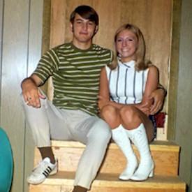 tompam.jpg - Tom Rutledge and Pam Gilbert.  (Hey Tom, watch the arm!)