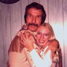 WithMartyRobbins.jpg - Marty Robbins holding Pam a little too close ... (Gee, I never got held that way!?!? (Not that Marty Robbins was really my type.....)