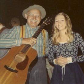 WithGrandpaJones.jpg - Pictured here with Grandpa Jones after Pam's performance on the Grand Ole Opry
