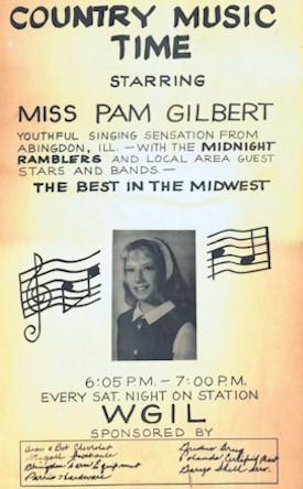 poster.jpg - An advertising poster from Pam's first radio show on WGIL in Galesburg