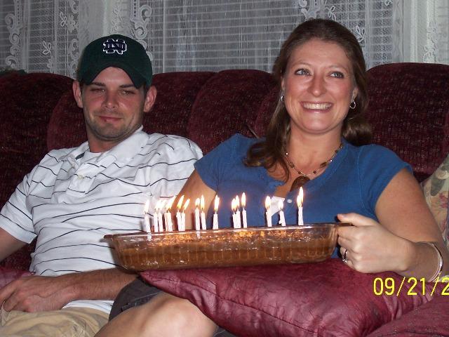 100_3071.JPG - Trevor with Misty as she prepares to blow out the candles.
