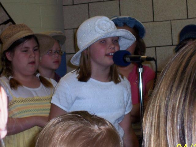 100_2706.JPG - Kaitlyn fit right in at her new grade school.