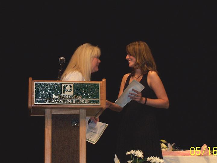 100_3635.JPG - Receiving "Frances Jean Hill Memorial" award.