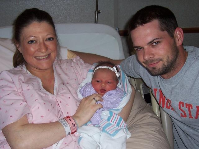 100_3582.JPG - The happy family -- Misty, Macie & Trevor.