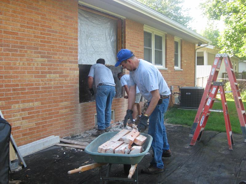 IMG_0810.JPG - We took out about three wheelbarrows full of brick.