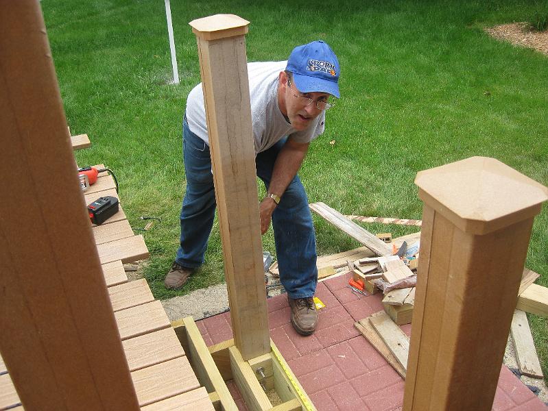 IMG_0880.JPG - Setting the blocking around the stair posts.