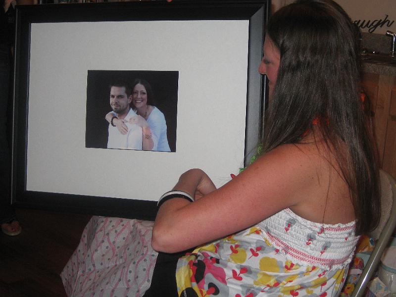 IMG_0573.JPG - Misty unveils a framed and matted copy of her and Trevor.