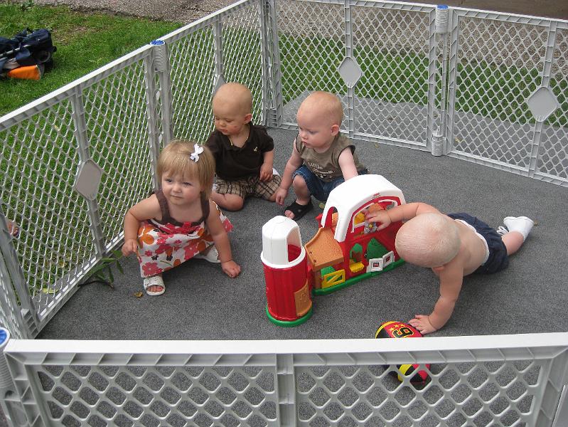 IMG_0837.JPG - The latest generation of the family showed up for the annual Gilbert reunion.