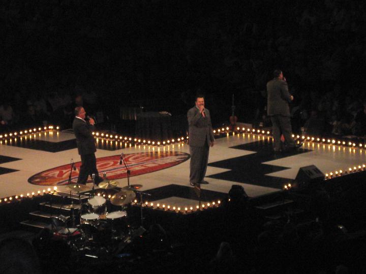 IMG_1005.JPG - Ricky Atkinson and Compassion performing on the main stage during one of the evening concerts.